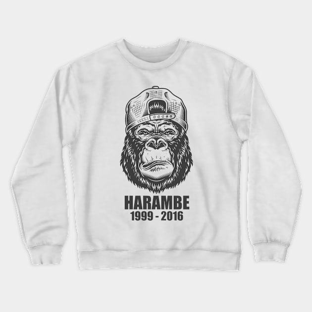 Harambe Crewneck Sweatshirt by chjannet